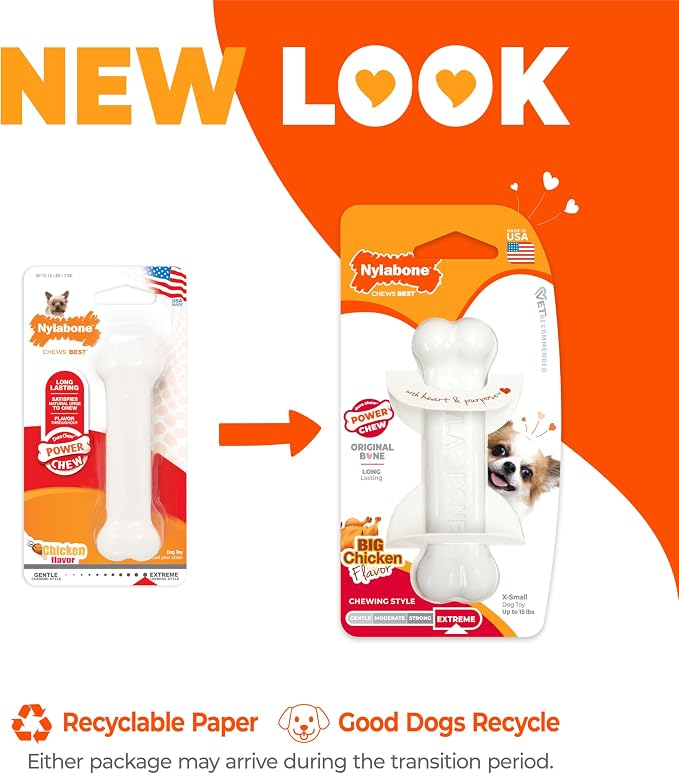 Nylabone Power Chew Classic Bone Chew Toy - Image 3