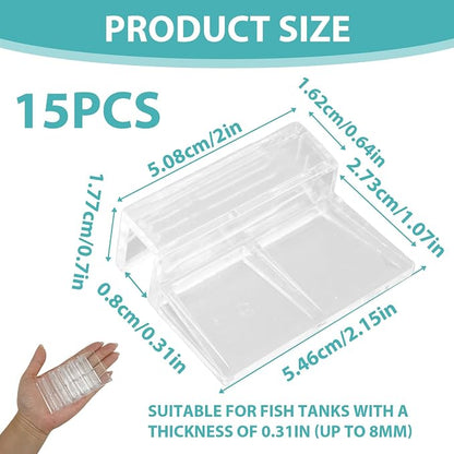 15 Pcs Rimless Aquarium Lid Clips - Image 4