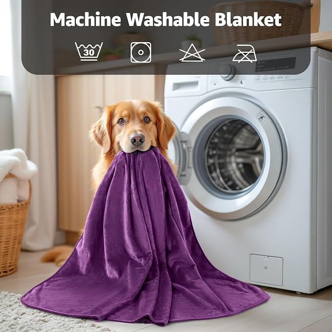LOOBANI Waterproof Blanket for Bed: Reversible Soft Flannel Twin Bed Blanket - Image 9