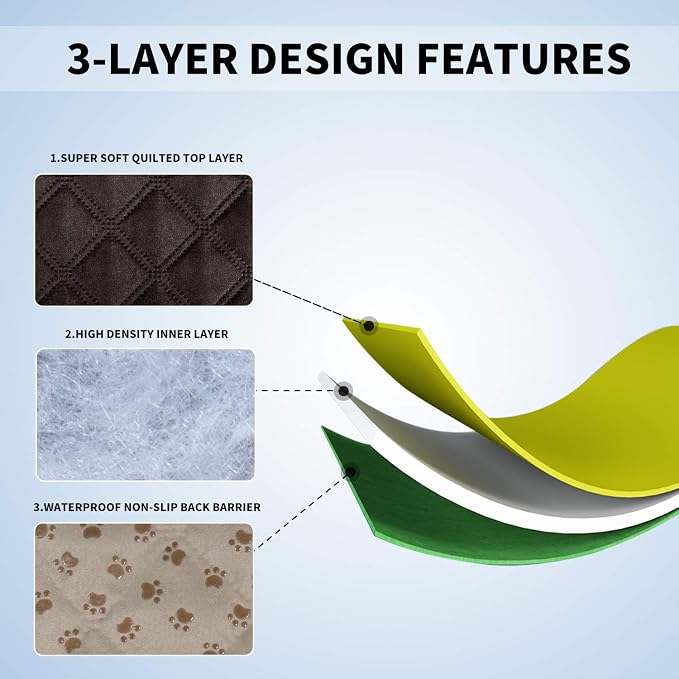 Easy-Going 100% Waterproof Dog Bed Cover, Non-Slip Pet Blanket - Image 4