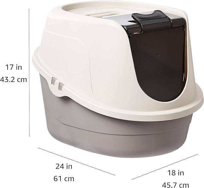 Amazon Basics No-Mess Hooded Enclosed Cat Litter Box - Image 4