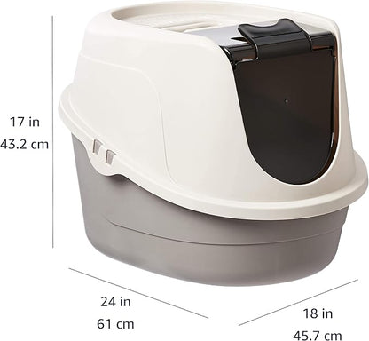 Amazon Basics No-Mess Hooded Enclosed Cat Litter Box - Image 4