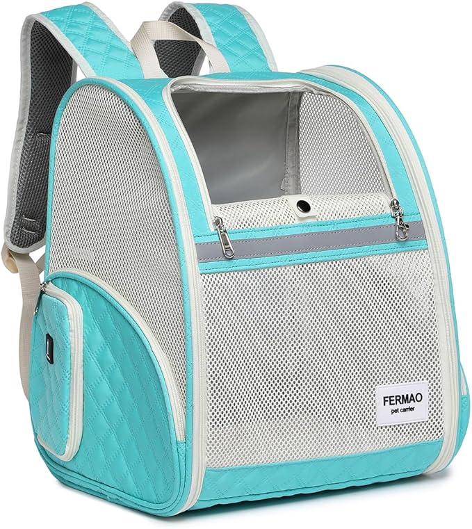 Cat Backpack Carrier for Small Dogs and Medium cat Puppy Kitten Bunny Pet by FERMAO