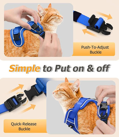 Halypet Cat Harness and Leash Set Escape Proof Adjustable Cat Leash Comfortable - Image 8