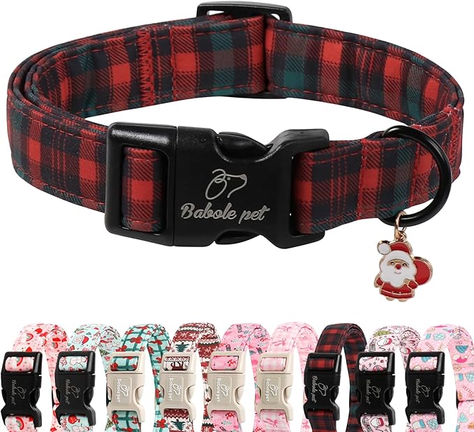 Christmas Dog Collar for Puppy Small Dogs by Babolepet