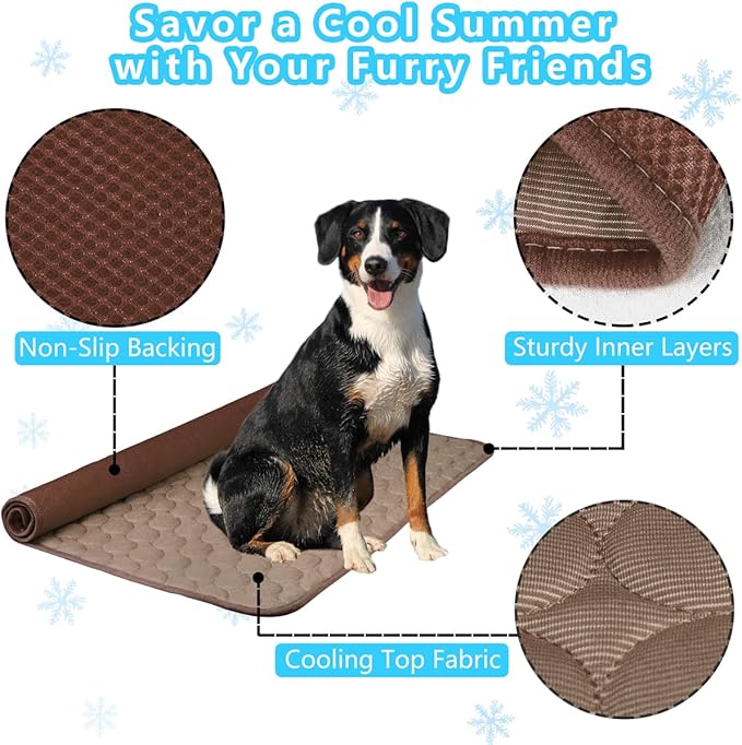 Dog Cooling Mat for Dogs, Pet Cooling Pad Bed for Dog Easy Washable for All - Image 2