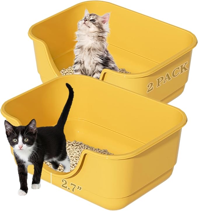 2 Pack Low Entry Small Litter Box by Unknown