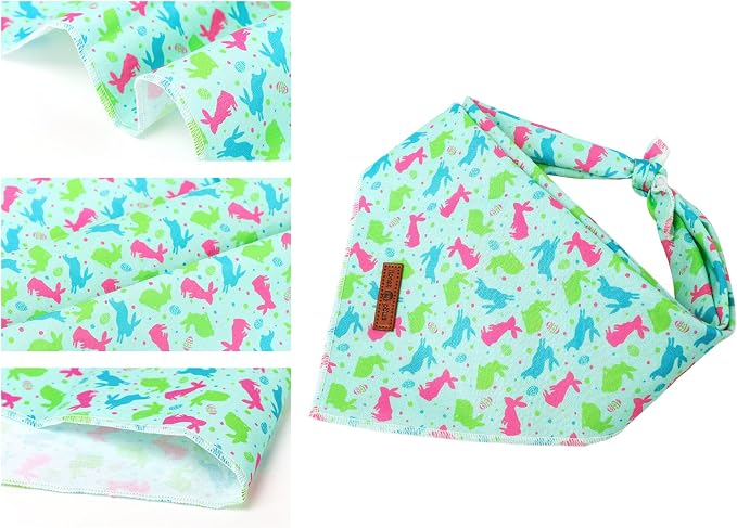 lionet paws Easter Bunny Egg Dog Bandana - Image 2