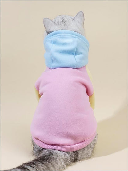 QWINEE Basic Dog Hoodie Sweatshirt Puppy Sweater Warm Cat Costumes Pet Clothes - Image 3
