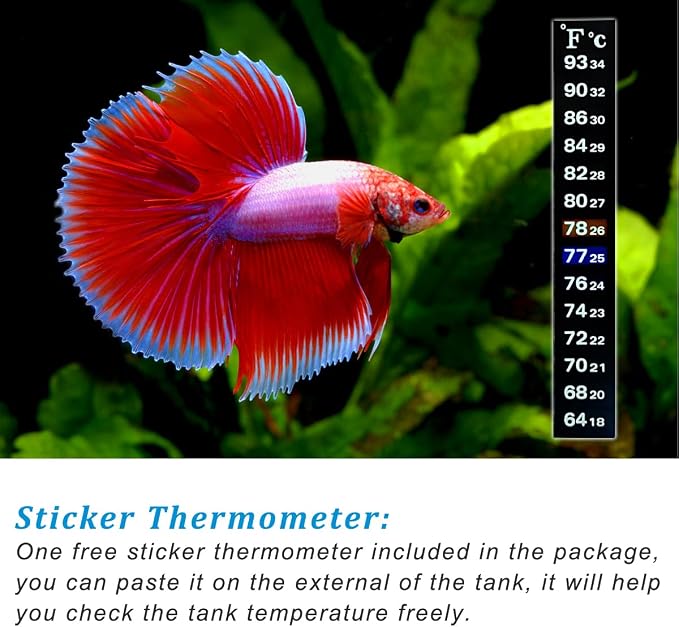PULACO 200Watt Aquarium Heater for 25-50 Gallon Fish Tank, Adjustable - Image 6