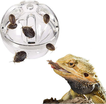 Bearded Dragon Feeder Toy Reptile Foraging Ball Lizard Enrichment Interactive by FORZENA