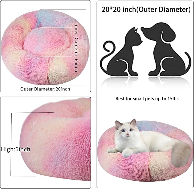 Cat Beds for Indoor Cats, 20 Inch Dog Bed for Small Melium Large Dogs, - Image 5