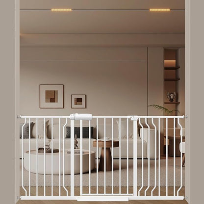 WAOWAO Baby Gate 52.76-62.2" Extra Wide Pressure Mounted Walk Through Swing by WAOWAOBABYSAFETYPRODUCTS