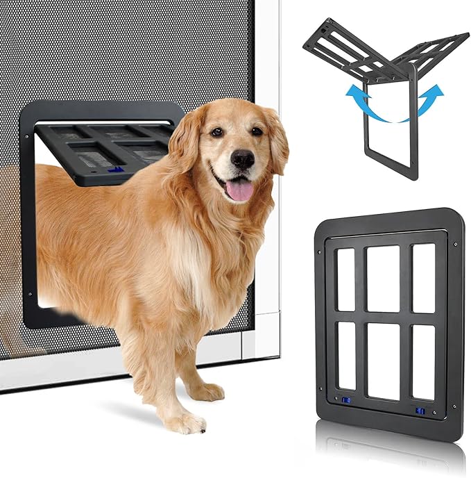 PETLESO Large Dog Door for Screen Door by PETLESO
