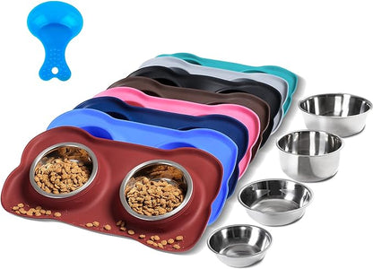 Hubulk Pet Dog Bowls 2 Stainless Steel Dog Bowl by Hubulk