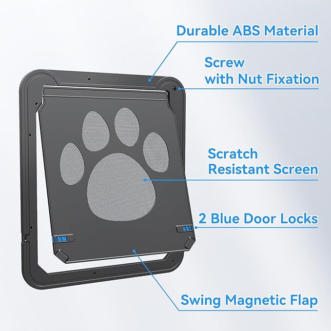 NAMSAN Cat Screen Door, Flap Opening 8 x 10 inches, Cat Door - Image 4