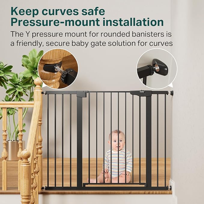 Cumbor 36" Extra Tall Baby Gate - Image 6