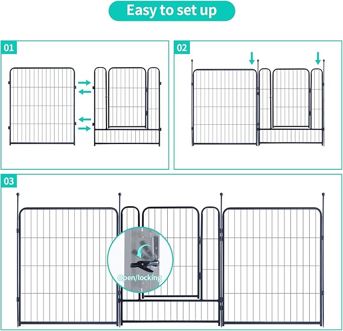 Dog Playpen, Portable Outdoor Dog Fence, Dog Playpen - Image 4