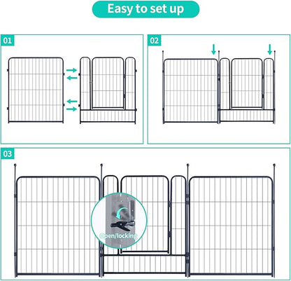 Dog Playpen, Portable Outdoor Dog Fence, Dog Playpen - Image 4