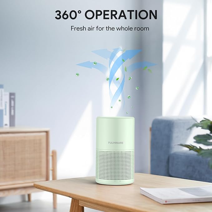 FULMINARE Air Purifiers for Home Bedroom H13 HEPA Air Purifier, 3 Speeds - Image 8