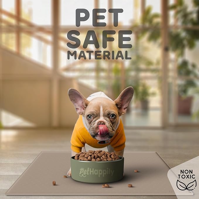 Dog Food Mat - 24x15 Raised Edges Dogs Mat - Image 3