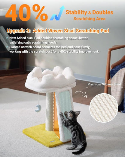 Happi N Pets New Cloud Cat Tree Tower, Cat Scratching Post - Image 5
