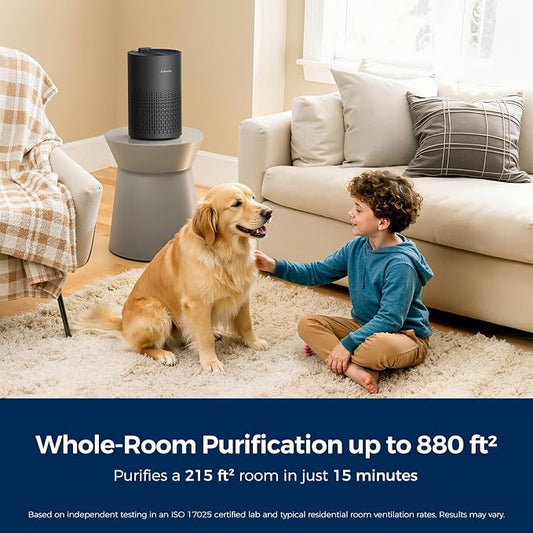 Purivortex Air Purifiers for Home, Quiet HEPA Air Filter for Pollen, Pet Dander - Image 2