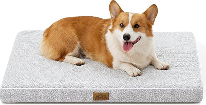 Dog Crate Bed for Large Size Dogs, Rectangular Orthopedic Dog Beds, Foam by COZYKISS