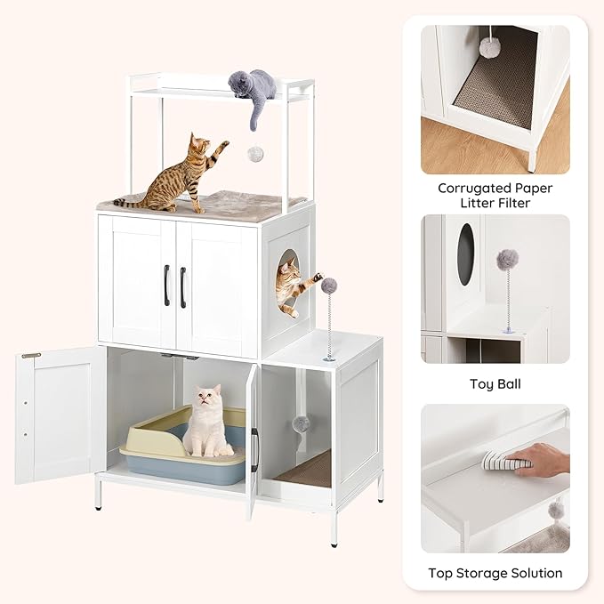 HOOBRO Litter Box Enclosure, Litter Box Furniture - Image 6