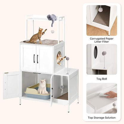 HOOBRO Litter Box Enclosure, Litter Box Furniture - Image 6
