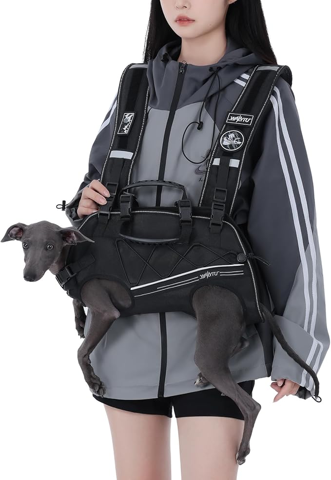 Dog Lift Harness for Small Dogs, Dog Backpack Carrier, Adjustable Padded by Petshome