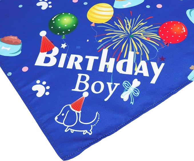 ADOGGYGO Dog Bandana Hat Set for Birthday Party Supply, Boy Girl Puppy Birthday - Image 5