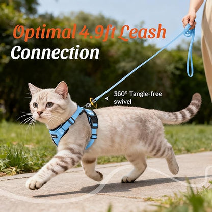 Dooradar Cat Harness and Leash Set, Escape Proof Safe Adjustable Kitten Vest - Image 7