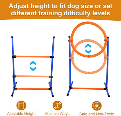 Agility Training Equipment for Dogs, Dog Agility Course Backyard Set Include - Image 6