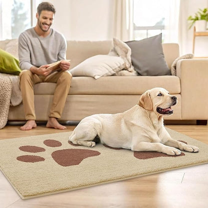 Buganda Dog Door Mat for Muddy Paws, Absorbent Dirt Trapper Washable Indoor - Image 8