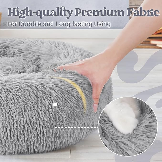 rabbitgoo Calming Dog Bed for Small Medium, 30 inches Pet Bed Machine Washable - Image 6