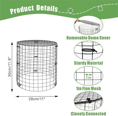 5 Packs Garden Plant Protectors from Animals, Metal Plant Cage Chicken Wire - Image 3