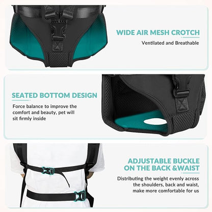 Dog Carrier Backpacks, Adjustable Dog Backpack Carrier, Legs Out Easy-fit Dog - Image 3