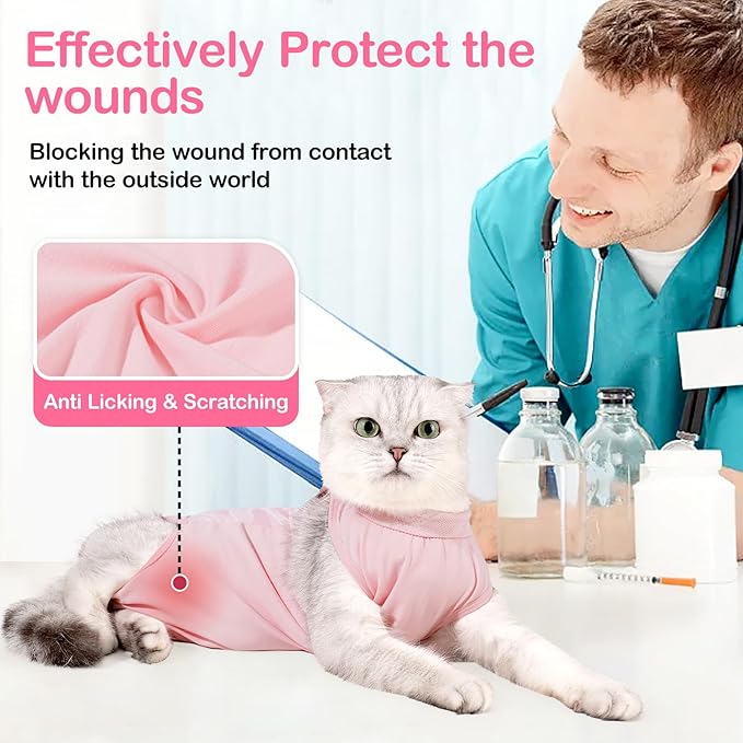 Coppthinktu Cat Recovery Suit Cat Onesie - Image 3