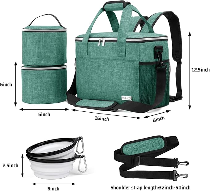 BAGLHER Dog Travel Bag Backpack Pet Supplies Backpack Pet Accessories Storage - Image 6
