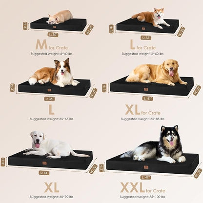 EHEYCIGA Waterproof Dog Bed Orthopedic 30"x20", Memory Foam Pet Bed - Image 3