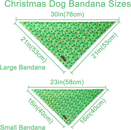 St. Patrick's Dog Bandana, Shamrock Triangle Bid Scarf - Image 3
