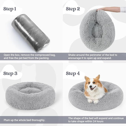 rabbitgoo Calming Dog Bed for Small Medium, 30 inches Pet Bed Machine Washable - Image 9