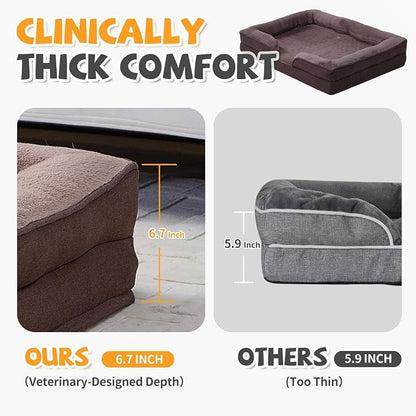 Makigued Orthopedic Dog Bed for Large Dogs Egg Crate Foam Pet Sofa - Image 4