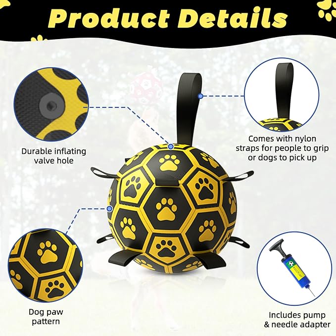 Diman Dog Balls Toys: Soccer Balls - Image 7