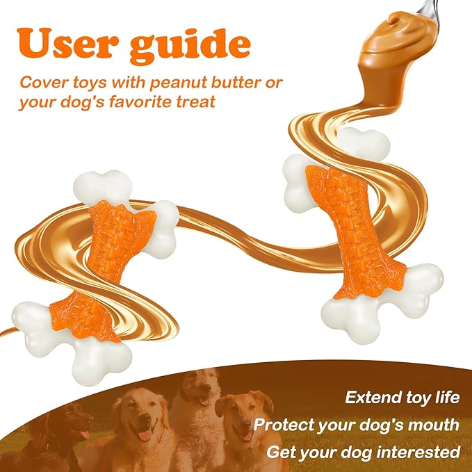 Dog Toys 2 Pack, Dog Toys for Aggressive Chewers Large Breed, Aggressive Chew - Image 5