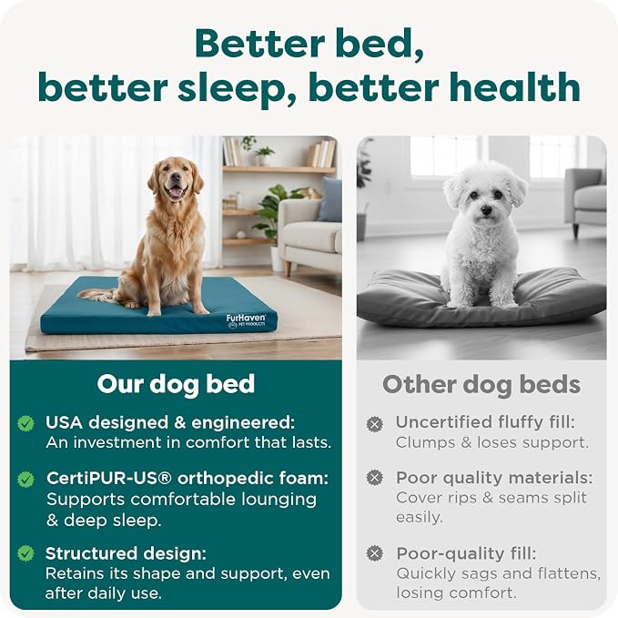 FurHaven Water-Resistant Orthopedic Dog Bed - Image 7