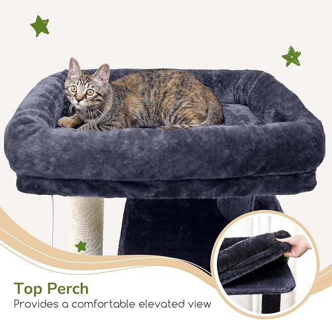 Globlazer Heavy Duty Cat Tree, 70 inch Sturdy Cat Tree - Image 4