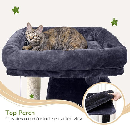 Globlazer Heavy Duty Cat Tree, 70 inch Sturdy Cat Tree - Image 4