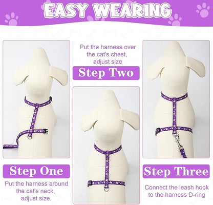2 Pack Cat Harness and Leash - Image 4